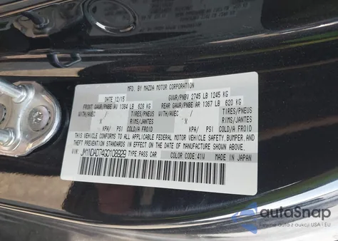 2016 Mazda Mx-5 Miata Grand Touring z USA, uszkodzony, nr VIN JM1NDAD74G0108929